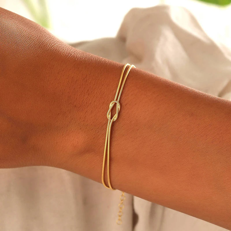 Double Strand Knot Bracelet