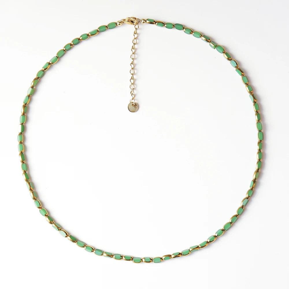 Color Bead Chain Necklace – Multiple Variants