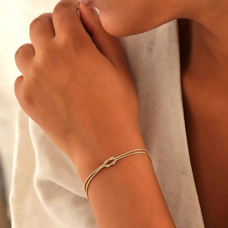 Double Strand Knot Bracelet