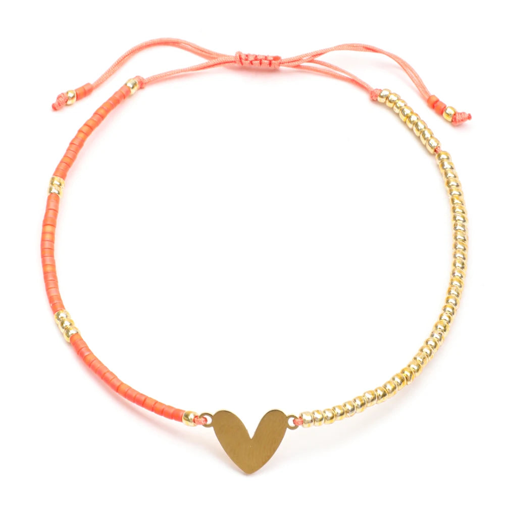 colored Sun Charm Bracelet
