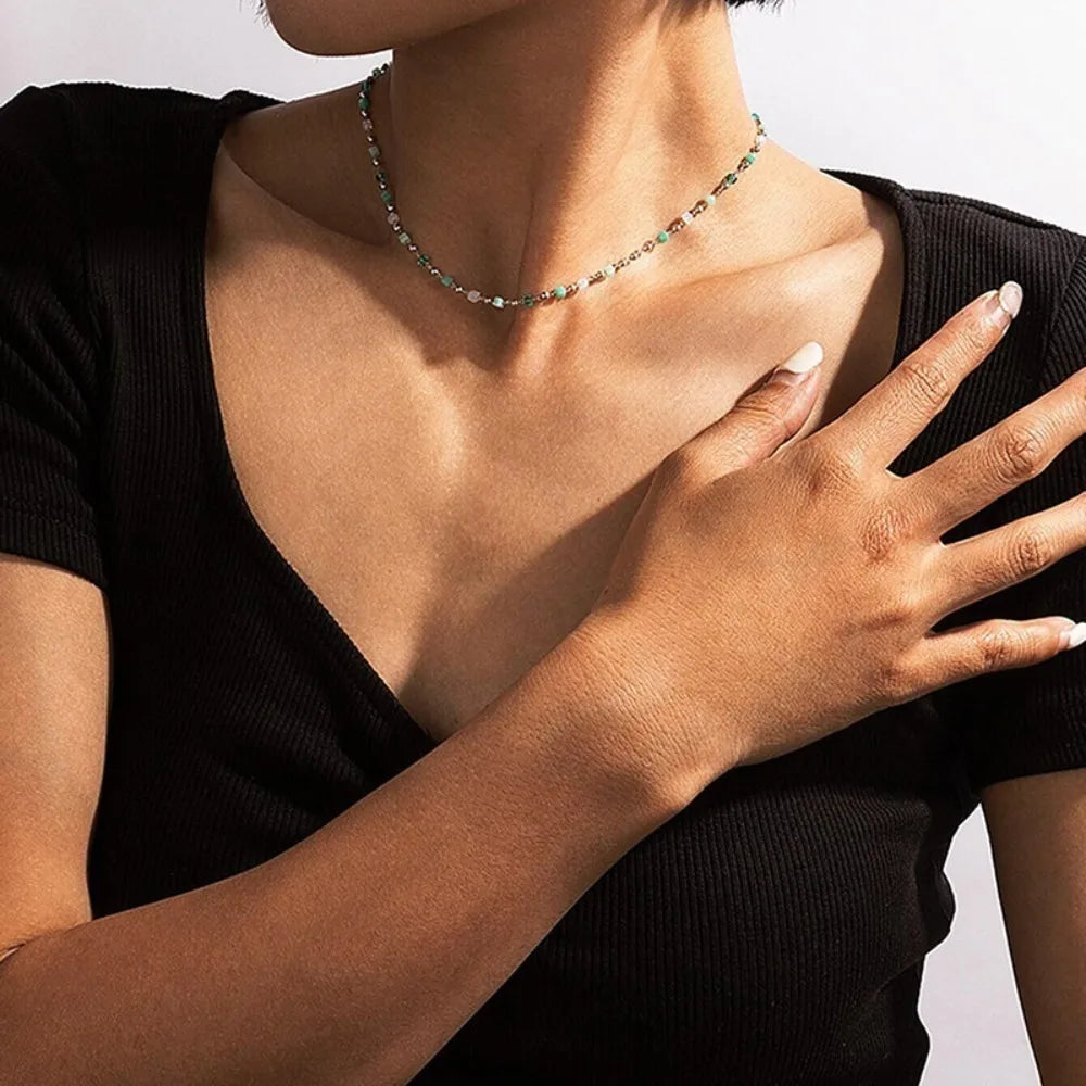 Bead Choker Necklace