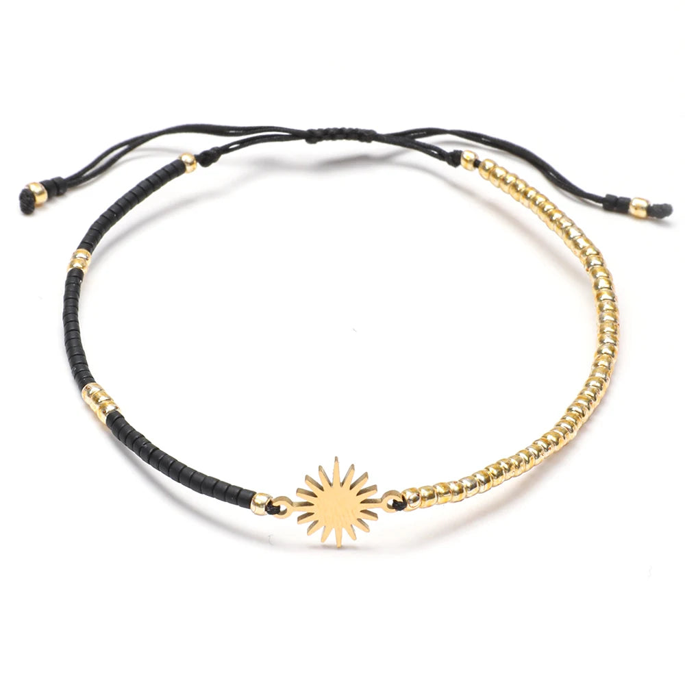 colored Sun Charm Bracelet