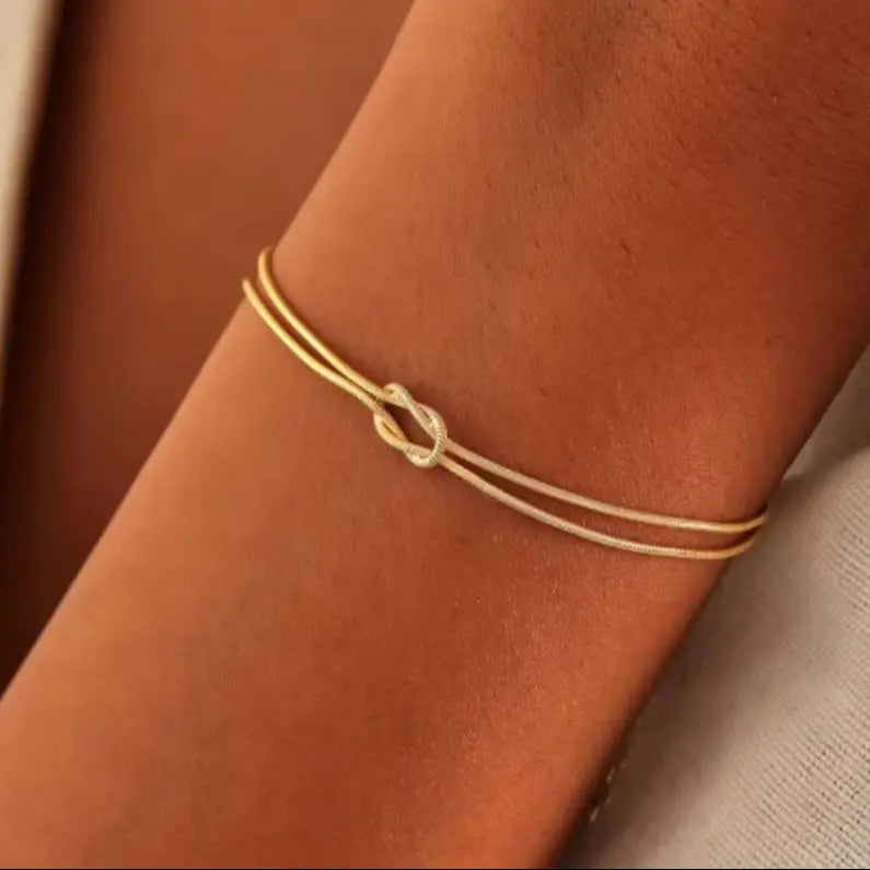 Double Strand Knot Bracelet