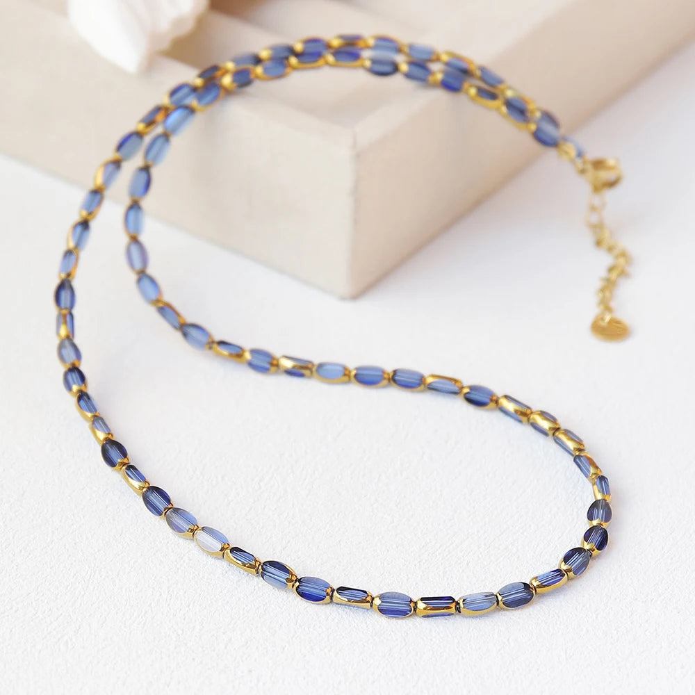 Color Bead Chain Necklace – Multiple Variants