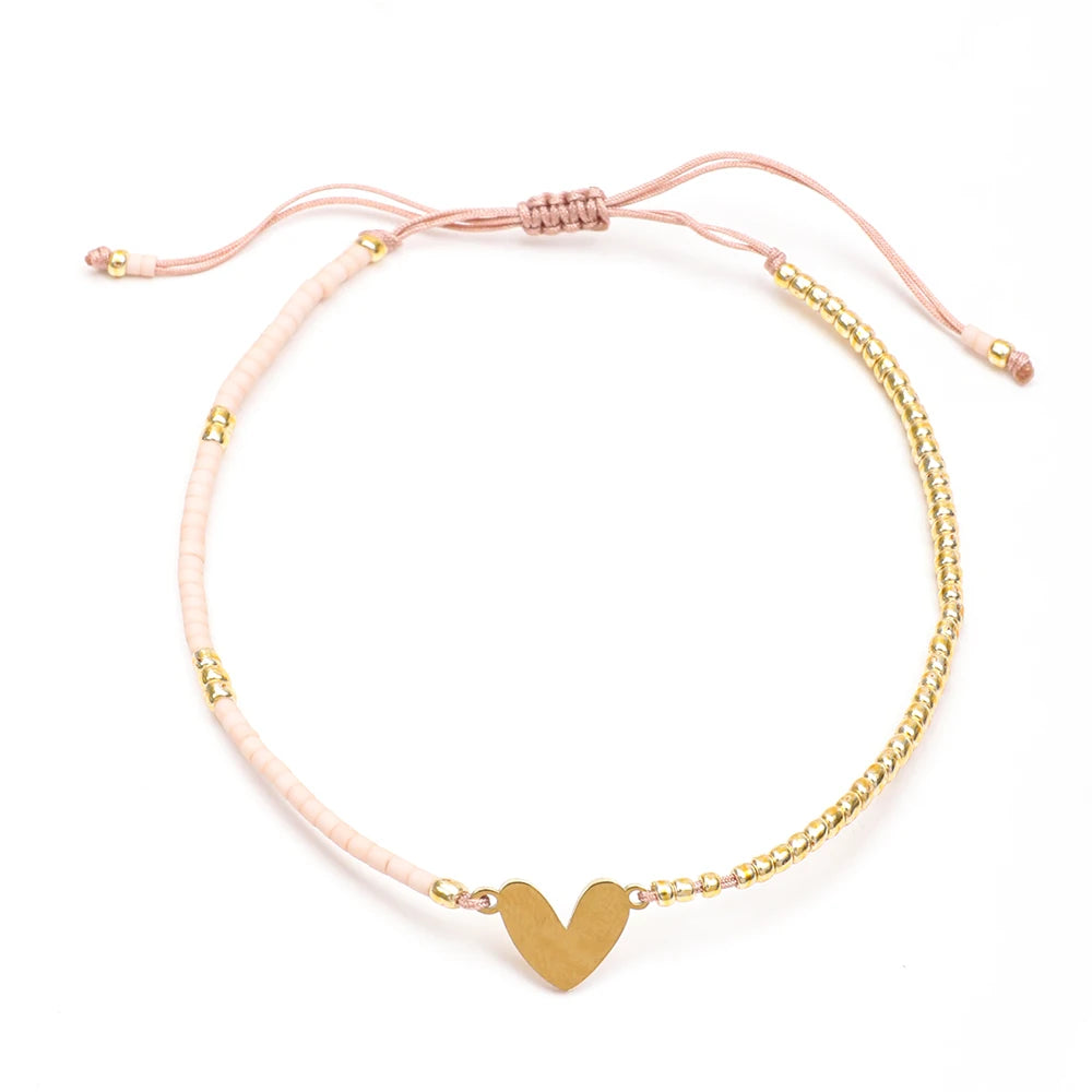colored Sun Charm Bracelet