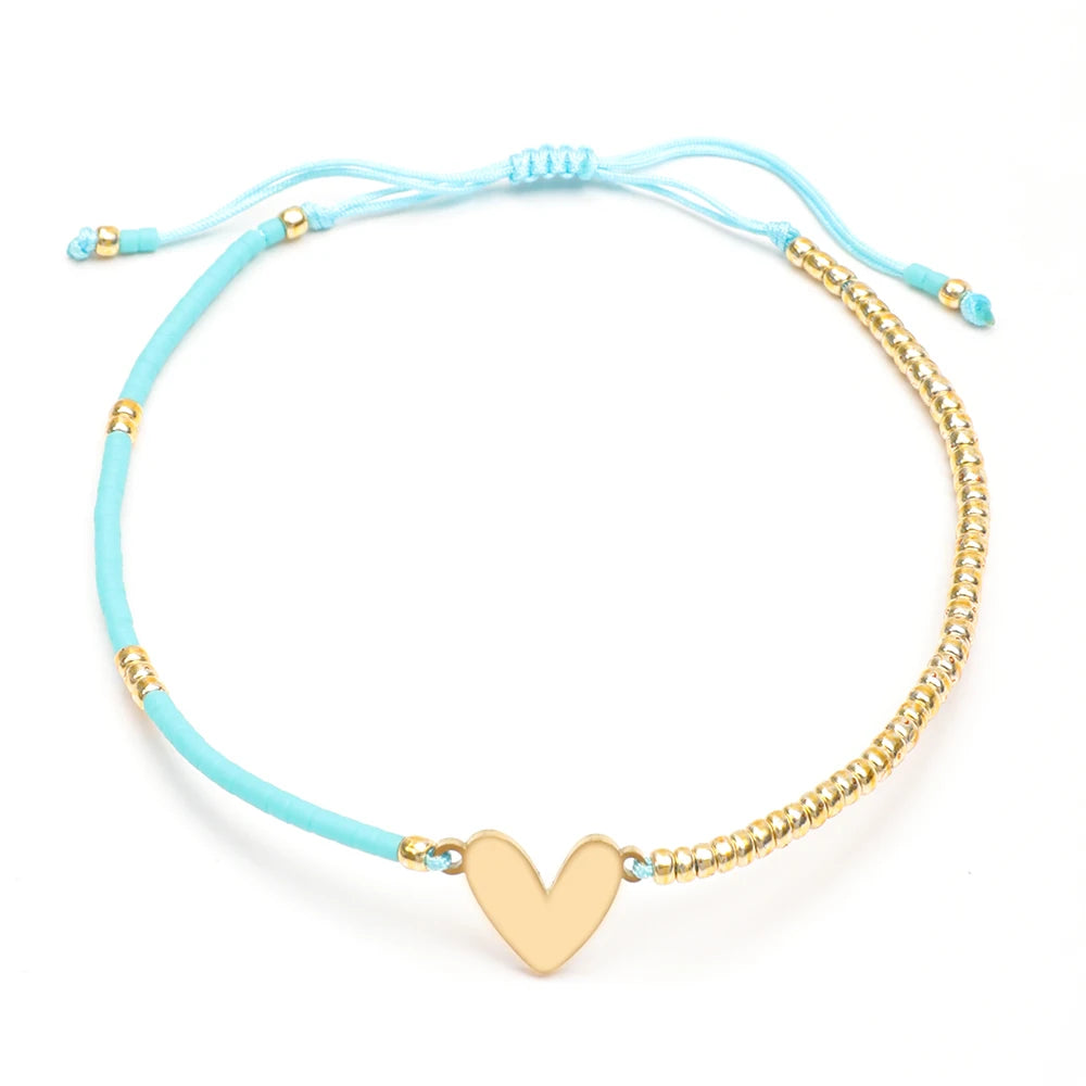 colored Sun Charm Bracelet