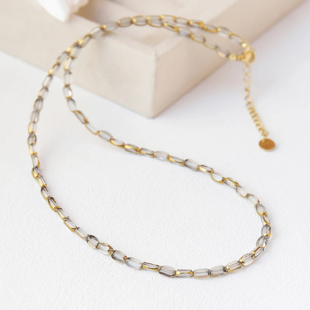 Color Bead Chain Necklace – Multiple Variants